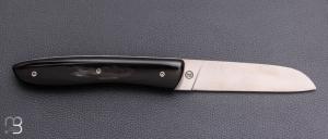   Couteau " L08 " par Atelier Perceval - Corne de buffle et 14c28n