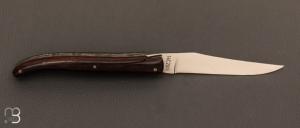  Couteau "  Laguiole " custom de Armand Cayzac - Manche en bois de violette