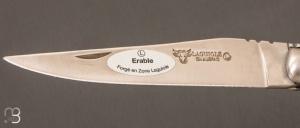 Couteau Laguiole en Aubrac Erable ondé brun - Acier 12c27 mat