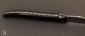   Couteau Laguiole 18 CM de Jérôme Lamic - Corne noire et 14C28N