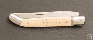  Couteau " Laguiole " par Erwann Aubriet - Ivoire de mammouth