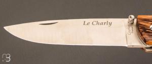Couteau " Le Charly " en bois de serpent par Charles Couttier - Chevalerias