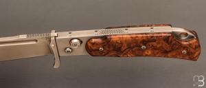 Couteau " Le Destin " par Éric Parmentier - Loupe d'amboine