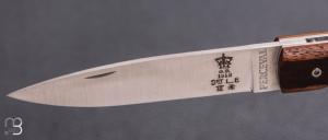   Couteau " Le Français " par Atelier Perceval - Noyer "Enfield" et 19C27