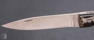   Couteau " Le Français "  par Atelier Perceval - Corne de bélier et 19C27