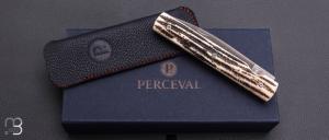  Couteau " Le Français " série limitée os cerfé par Perceval - N°05/09