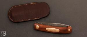 Couteau " Le Ludo " custom en micarta et RWL-34 par Frédéric Collin