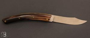 Couteau Le Thiers Corne Blonde 13CM par la Coutellerie Cognet