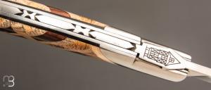    Couteau " Le Thiers Pirou 12cm " par Goyon Chazeau - Marqueterie