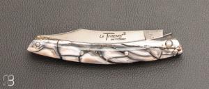    Couteau Le Thiers 11CM par Cognet - Pulpe d'ivoire de mammouth
