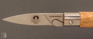  Couteau Le P’tit Coq " Virole-lock Paris 2024 " Chêne et lame Z40 C30