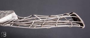   Couteau "Liane d'acier" fixe par Willy Foulboeuf - La Forge du Monstre - Full inox