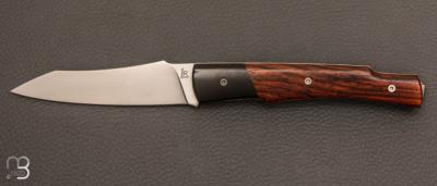 Couteau  " Lidfixe " cocobolo / bne et RWL-34 par Rmi Lavialle