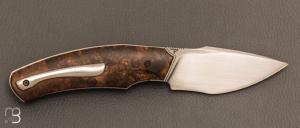   Couteau " Liner Lock " custom par David Lespect - Noyer et RWL34