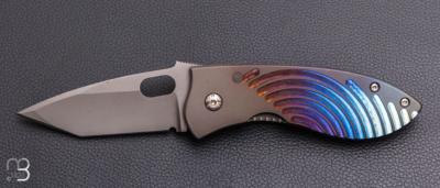    Couteau " Liner lock " par Tom Anderson - Titane
