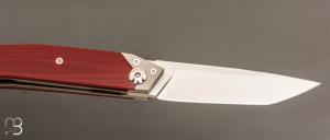    Couteau " Liner lock " custom par Samuel Jugieau - G10 et lame en RWL34