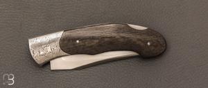   Couteau  "  Lock-back " par Grégory Picard - Fibre de carbone et lame en S45Vn