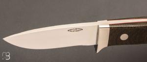 Couteau "Loveless 5'' Drop Point" par Shaun Bruwer - Micarta et N690