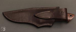    Couteau " Loveless Drop Point 4" " par Shaun Bruwer - Autralian Ringed gidgee et N690