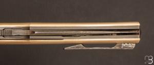   Couteau  "  Lultrafort  " de Rémi Lavialle - Lame de Feu - Ivoire de mammouth et damas