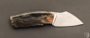    Couteau " Mahousse " custom par Christophe Arbogast - Ivoire de mammouth et RWL34