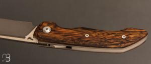    Couteau " Manhattan S-Lock "  par Olivier Lamy - Skua Coutellerie - Bois de fer et RWL34