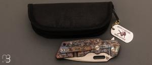  Couteau « Mark 1 LARGE Atomic Age  »  Attn2detail Mercantile - Titane & S35VN