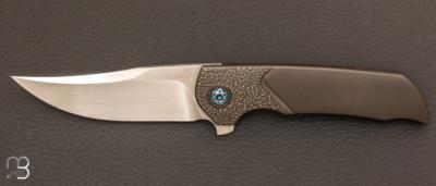 Couteau  " Mini Wyvern "  tactique custom frame-lock flipper par Walter Randolph