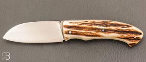  Couteau " Morphale  " custom par Raphaël Durand - Cerf Sambar et RWL34