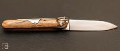 Pocket knife12cm white ebony Navette by Mongin