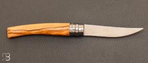 Couteau Opinel effilé N°8 inox olivier - Nouvelle Version