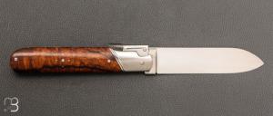   Couteau " Palanquille " custom par Glenn Guillou - Bois de fer et lame en RWL34