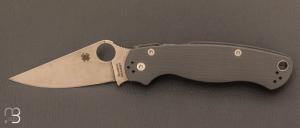  Couteau  " Paramilitary 2 Maxamet " Spyderco - C81GPDGY2