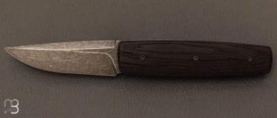  Couteau " Puukko " pliant Wengue brossé des Forges d'Haraldr