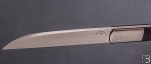   Couteau " Rumilly " custom par Cyril Doche - Fibre de carbone et RWL34