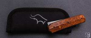    Couteau " Sanjo " custom par Guy Poggetti - Rag micarta et lame en Sandinox