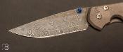 Couteau Sebenza 31 Small Damascus Raindrop Drop point de Chris Reeve - S31-10006 