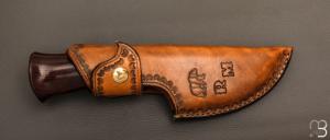  Couteau " Skinner " damas droit par Daniel Vally