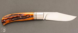  Couteau " Slack " custom par Raphaël Durand - Jigged bone et RWL34