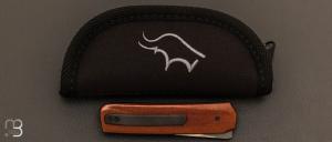 Couteau « Small Sanjo » par Guy Poggetti - Micarta Vintage et Elmax