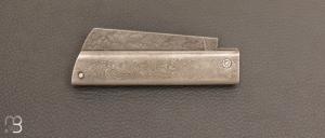 Couteau  "  Snard " Cristal Steel par Tom Fleury - Damas