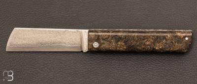 Couteau " Snard  " par Tom Fleury - Fatcarbon et Suminagashi