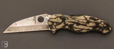 Couteau  "  Spyderco Canis custom " Kelly McCann design - C248CFP