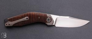  Couteau " Sweetbeat " custom par Thierry Savidan - Koa et CPM 154CM