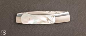   Couteau  "  Swift " Self-Lock  par Scott Sawby - Nacre et ATS34