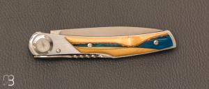   Couteau de poche T3 par J.-P. Suchéras - Buis rivière et X50CrMoV15N