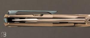 Couteau de poche TRE TITANIUM BLEU par Lionsteel - TRE.BL