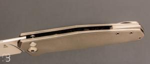   Couteau " Toko" flipper de Jens Anso - Titane et RWL34