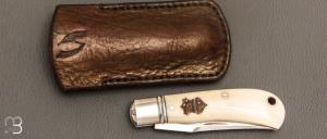 Couteau " Trapper " par Aleksandr Vetrov - Micarta / M390