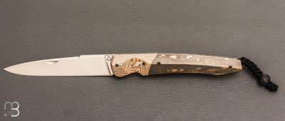    Couteau " Typhon " par Florian Keller - Fibre de carbone et lame en RWL34